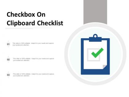 Checkbox on clipboard checklist