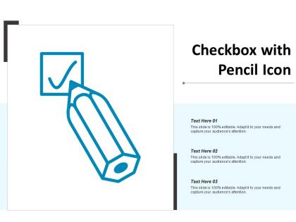 Checkbox with pencil icon
