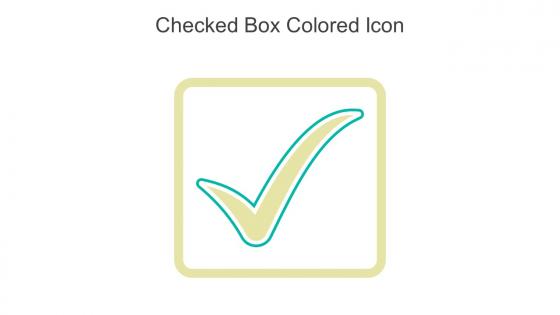 Checked Box Colored Icon In Powerpoint Pptx Png And Editable Eps Format