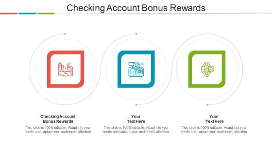 Checking Account Bonus Rewards Ppt Powerpoint Presentation Layouts Shapes Cpb