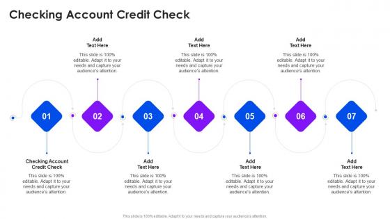 Checking Account Credit Check In Powerpoint And Google Slides Cpb