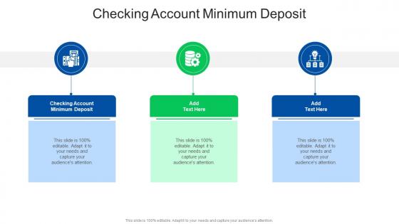 Checking Account Minimum Deposit In Powerpoint And Google Slides Cpb