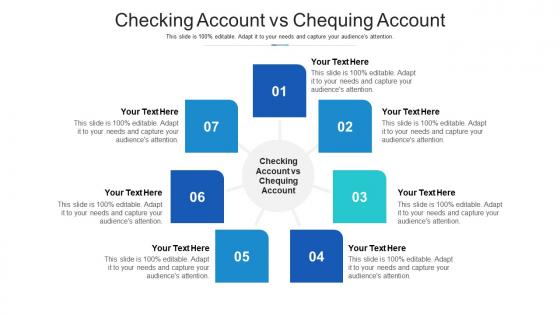 Checking account vs chequing account ppt powerpoint presentation icon picture cpb