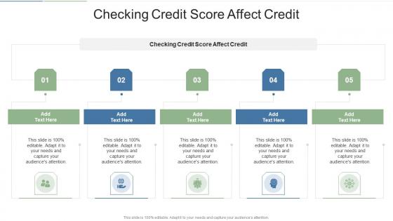 Checking Credit Score Affect Credit In Powerpoint And Google Slides Cpb