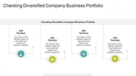 Checking Diversified Company Business Portfolio In Powerpoint And Google Slides Cpb