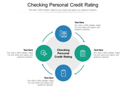 Checking personal credit rating ppt powerpoint gallery graphics tutorials cpb