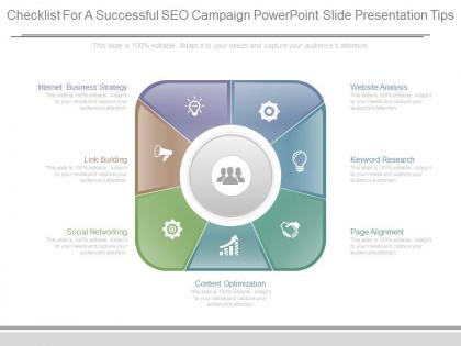 Checklist for a successful seo campaign powerpoint slide presentation tips
