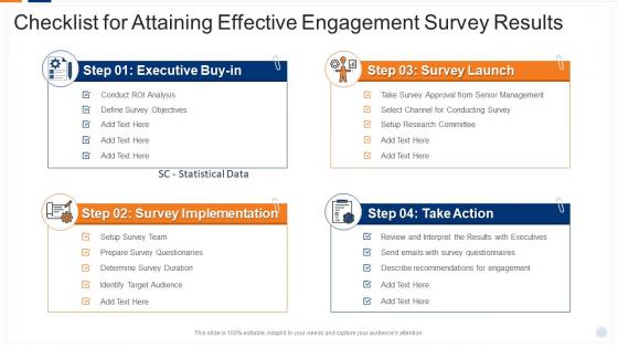 Checklist For Attaining Effective Engagement Survey Results