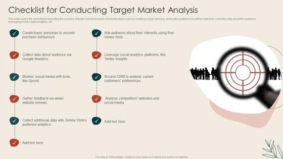 Checklist For Conducting Target Market Analysis