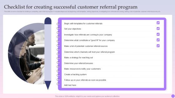 Checklist For Creating Successful Customer Referral Program Valuable Aftersales Services For Building