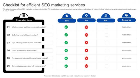 Checklist For Efficient SEO Marketing Services