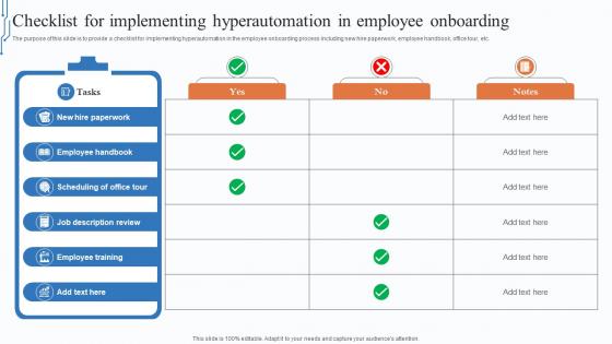 Checklist For Implementing Hyperautomation In Employee Onboarding