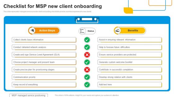 Checklist For MSP New Client Onboarding