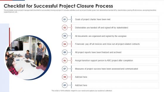 Checklist For Successful Project Closure Process