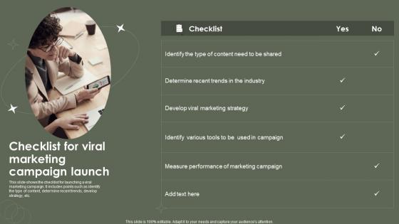 Checklist For Viral Marketing Campaign Launch