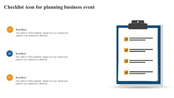 Checklist Icon For Planning Business Event