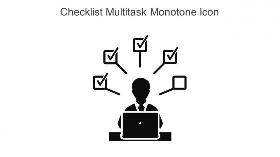 Checklist Multitask Monotone Icon In Powerpoint Pptx Png And Editable Eps Format