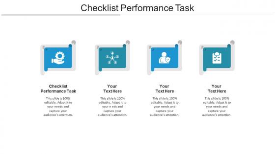 Checklist performance task ppt powerpoint presentation pictures slides cpb