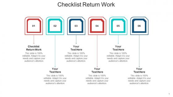 Checklist return work ppt powerpoint presentation ideas format ideas cpb