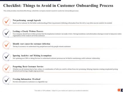 Checklist things to avoid process process redesigning improve customer retention rate