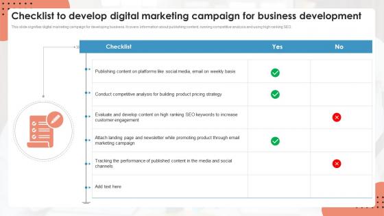 Checklist To Develop Digital Marketing Campaign For Business Development