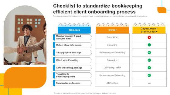 Checklist To Standardize Bookkeeping Efficient Client Onboarding Process