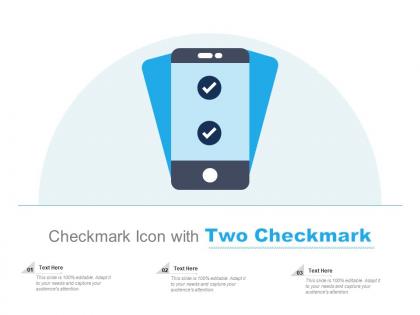 Checkmark icon with two checkmark