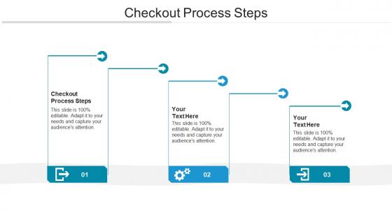 Checkout process steps ppt powerpoint presentation file vector cpb