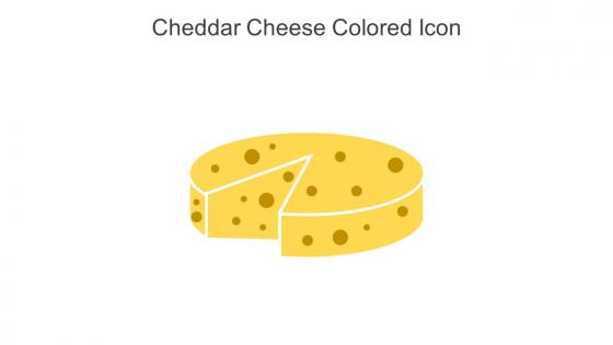 Cheddar Cheese Colored Icon In Powerpoint Pptx Png And Editable Eps Format