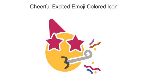Cheerful Excited Emoji Colored Icon In Powerpoint Pptx Png And Editable Eps Format