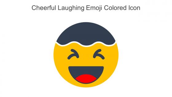 Cheerful Laughing Emoji Colored Icon In Powerpoint Pptx Png And Editable Eps Format