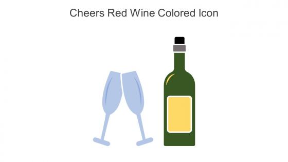 Cheers Red Wine Colored Icon In Powerpoint Pptx Png And Editable Eps Format