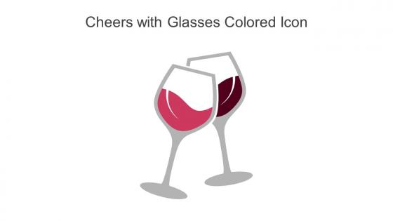 Cheers With Glasses Colored Icon In Powerpoint Pptx Png And Editable Eps Format