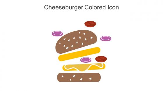 Cheeseburger Colored Icon In Powerpoint Pptx Png And Editable Eps Format
