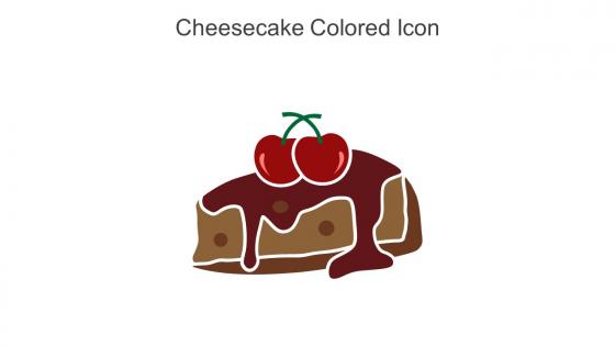 Cheesecake Colored Icon In Powerpoint Pptx Png And Editable Eps Format