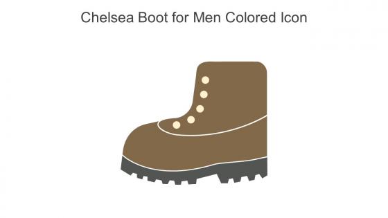 Chelsea Boot For Men Colored Icon In Powerpoint Pptx Png And Editable Eps Format