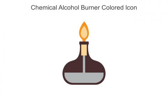 Chemical Alcohol Burner Colored Icon In Powerpoint Pptx Png And Editable Eps Format