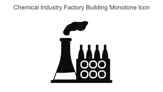 Chemical Industry Factory Building Monotone Icon In Powerpoint Pptx Png And Editable Eps Format