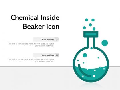 Chemical inside beaker icon