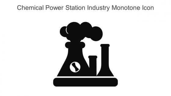 Chemical Power Station Industry Monotone Icon In Powerpoint Pptx Png And Editable Eps Format
