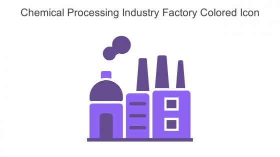 Chemical Processing Industry Factory Colored Icon In Powerpoint Pptx Png And Editable Eps Format