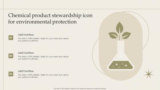 Chemical Product Stewardship Icon For Environmental Protection