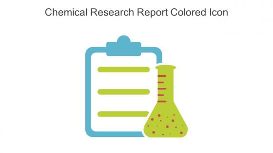 Chemical Research Report Colored Icon In Powerpoint Pptx Png And Editable Eps Format