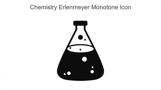 Chemistry Erlenmeyer Monotone Icon In Powerpoint Pptx Png And Editable Eps Format