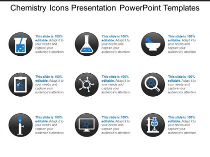 Chemistry icons presentation powerpoint templates