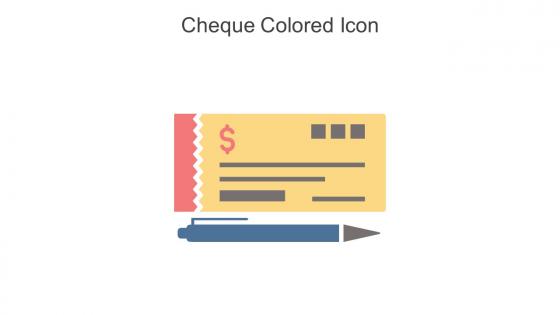 Cheque Colored Icon In Powerpoint Pptx Png And Editable Eps Format