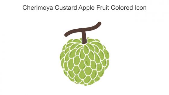 Cherimoya Custard Apple Fruit Colored Icon In Powerpoint Pptx Png And Editable Eps Format