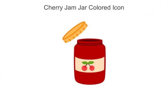 Cherry Jam Jar Colored Icon In Powerpoint Pptx Png And Editable Eps Format