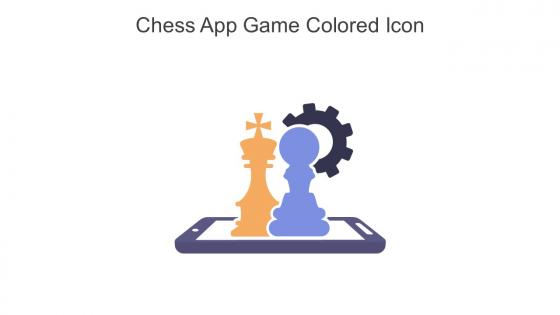 Chess App Game Colored Icon In Powerpoint Pptx Png And Editable Eps Format