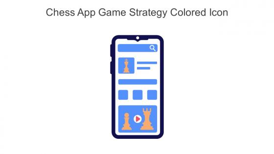 Chess App Game Strategy Colored Icon In Powerpoint Pptx Png And Editable Eps Format